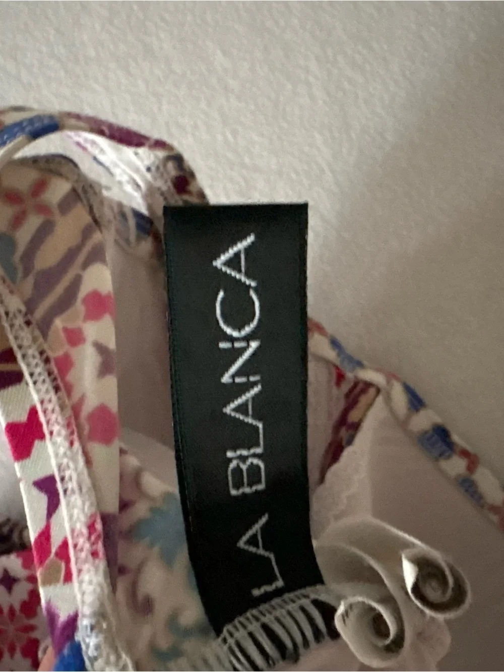 La Blanca One-Piece Swimsuit in Pink, Blue & Cream Mosaic Print
